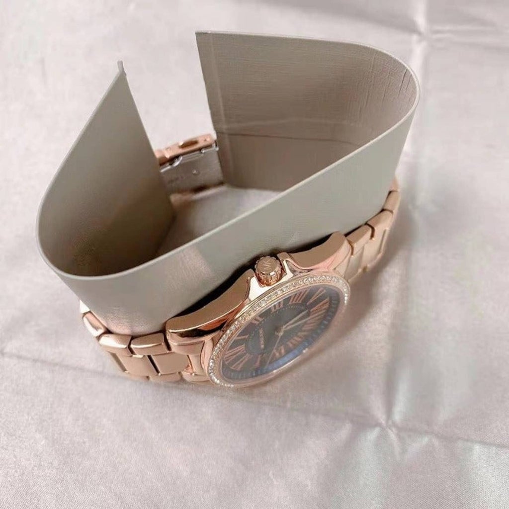 Michael Kors MK6930 Kacie Three-Hand Rose Gold-Tone Stainless Steel Watch Michael Kors MK6930 Kacie Three-Hand Rose Gold-Tone Stainless Steel Watch
